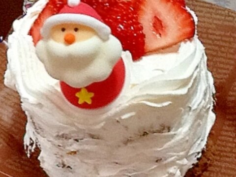 スチーマーで☆クリスマスミニデコケーキ